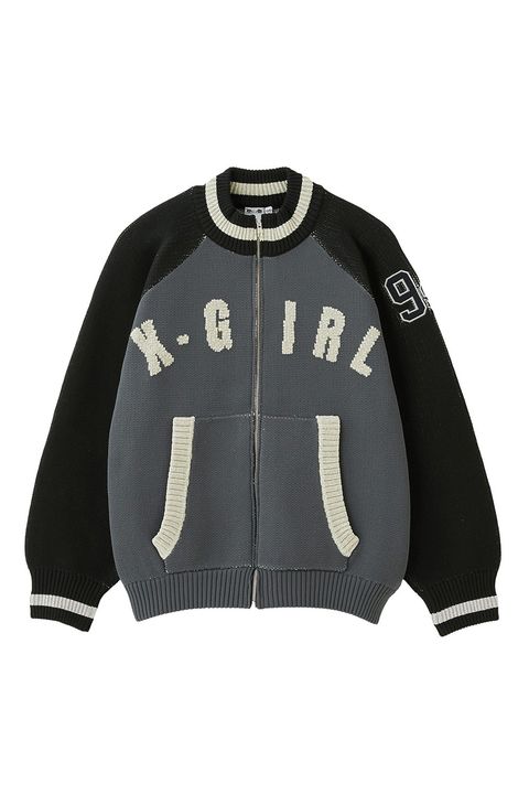 STADIUM KNIT JACKET / ブラック