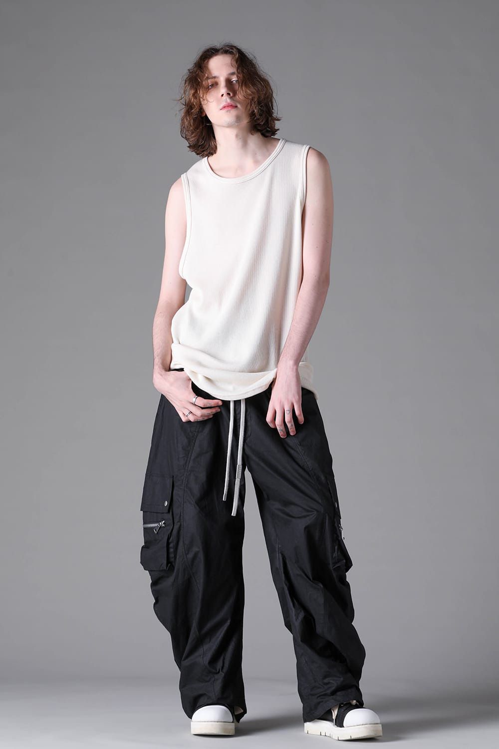 Back-Printed Waffle Jersey Log Sleeve