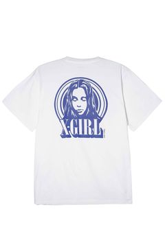CIRCLE BACKGROUND FACE LOGO S/S TEE / ホワイト