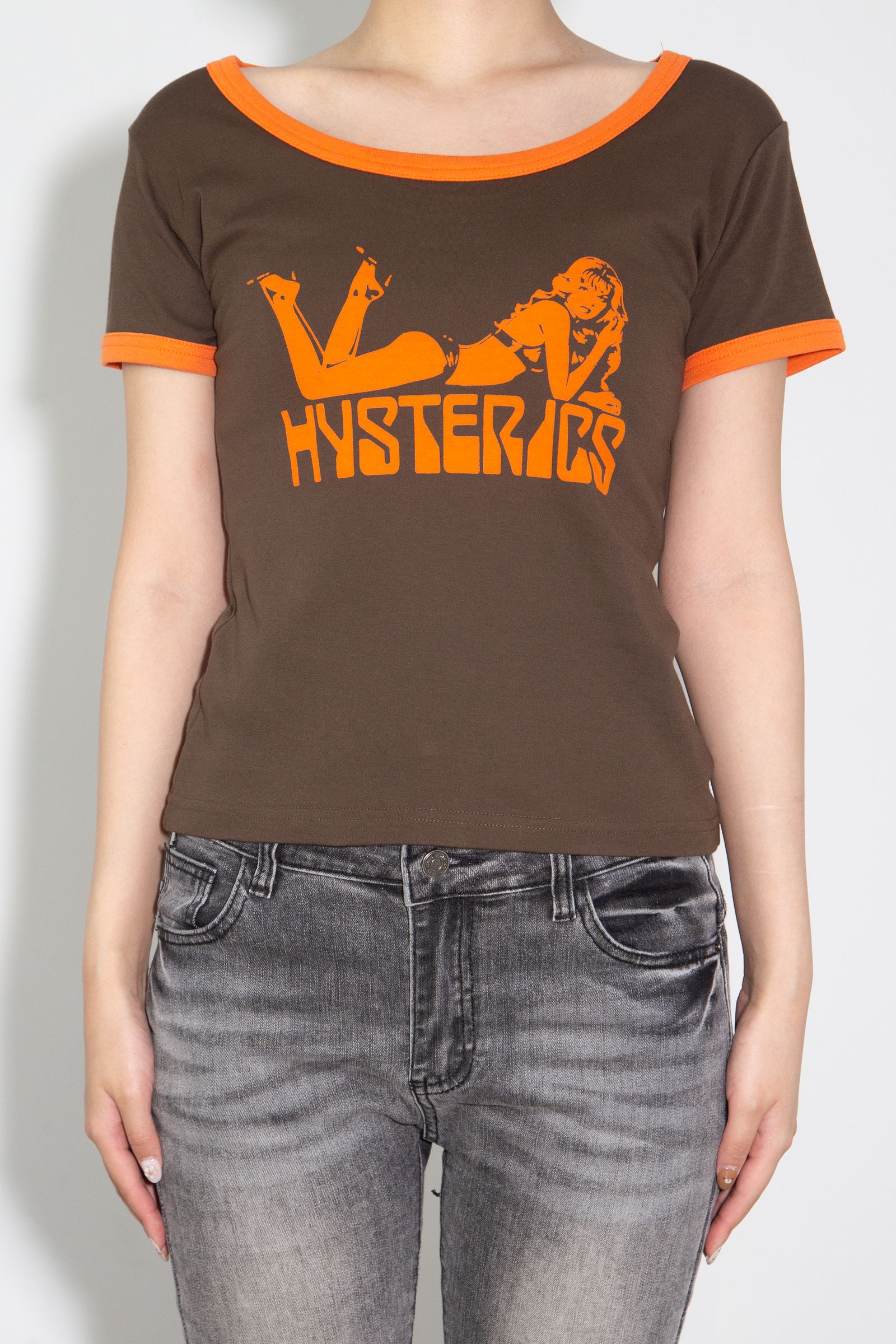 WOMAN SCORPION チビTシャツ / ブラウン