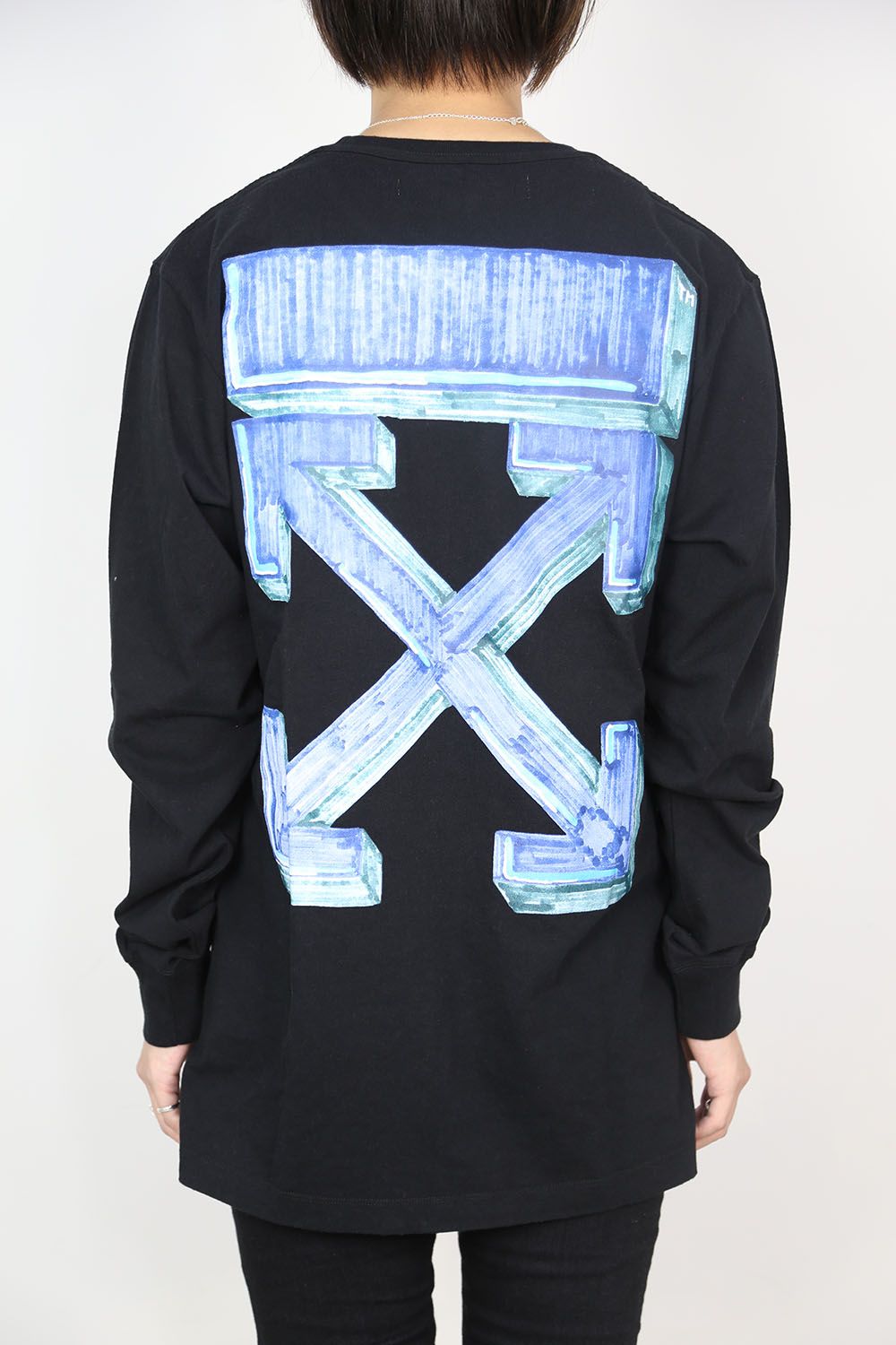 OFF-WHITE - MARKER L/S TEE / ブラック | Tempt