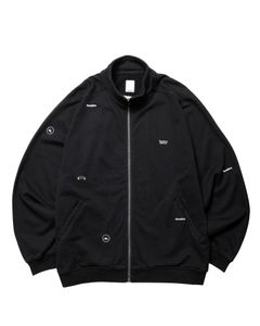 MULTI EMBROIDERY SWEAT ZIP-UP / ブラック