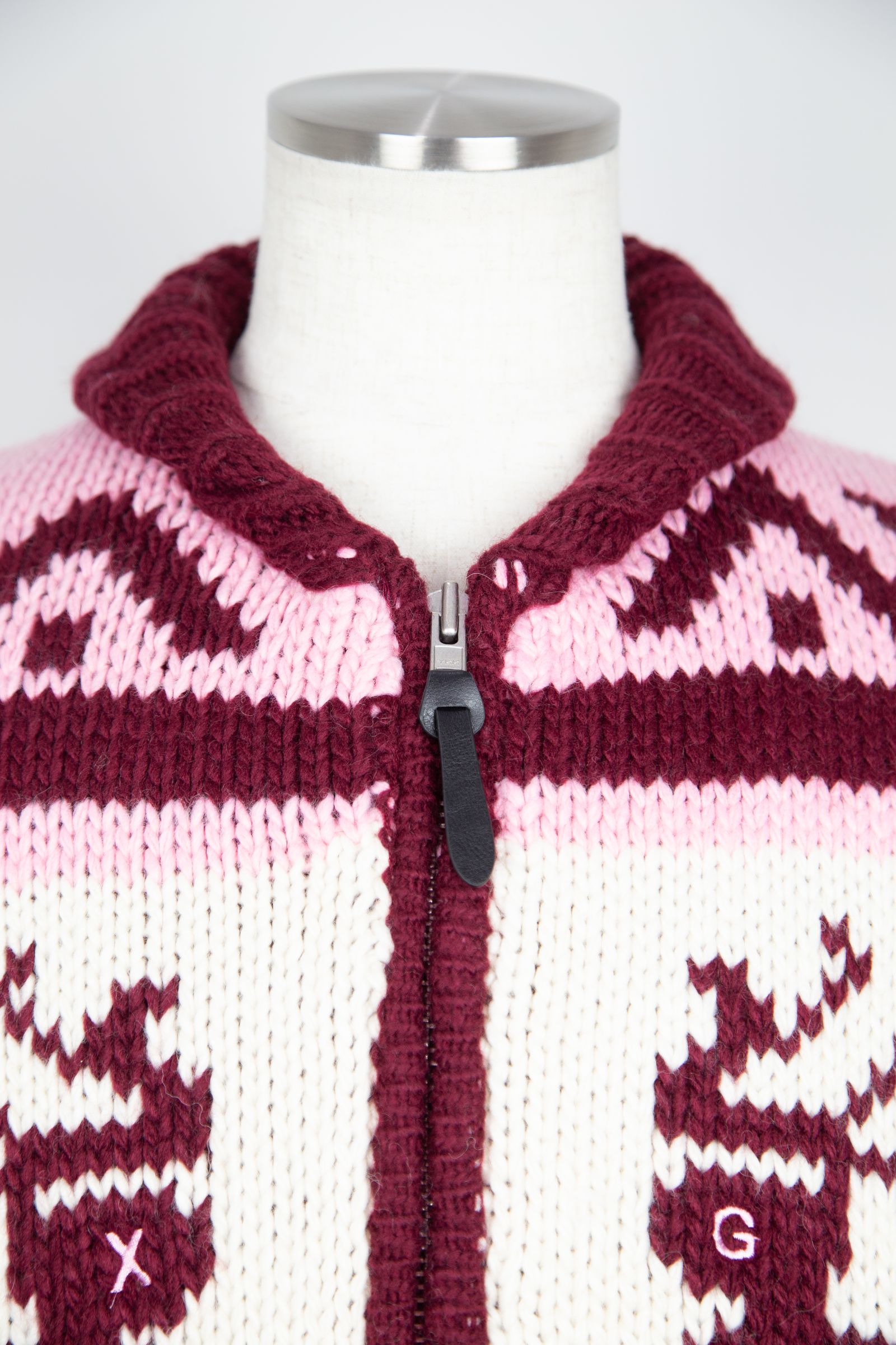 X-girl - NORDIC KNIT CARDIGAN / ピンク | Tempt