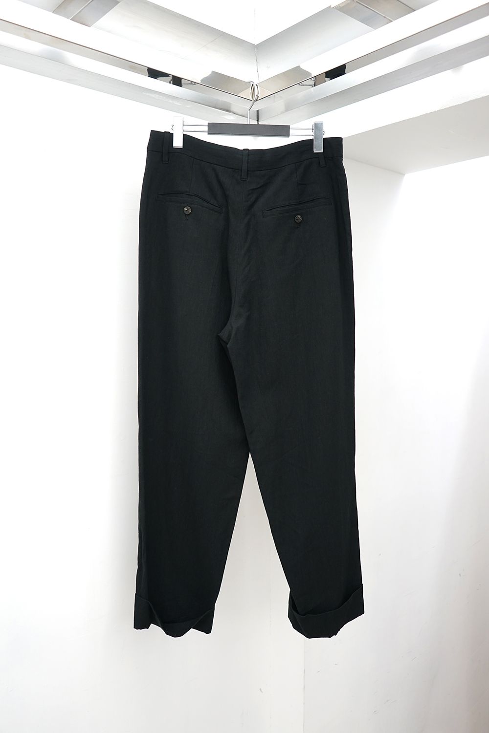 Three-Tuck Double-Hem Pants
