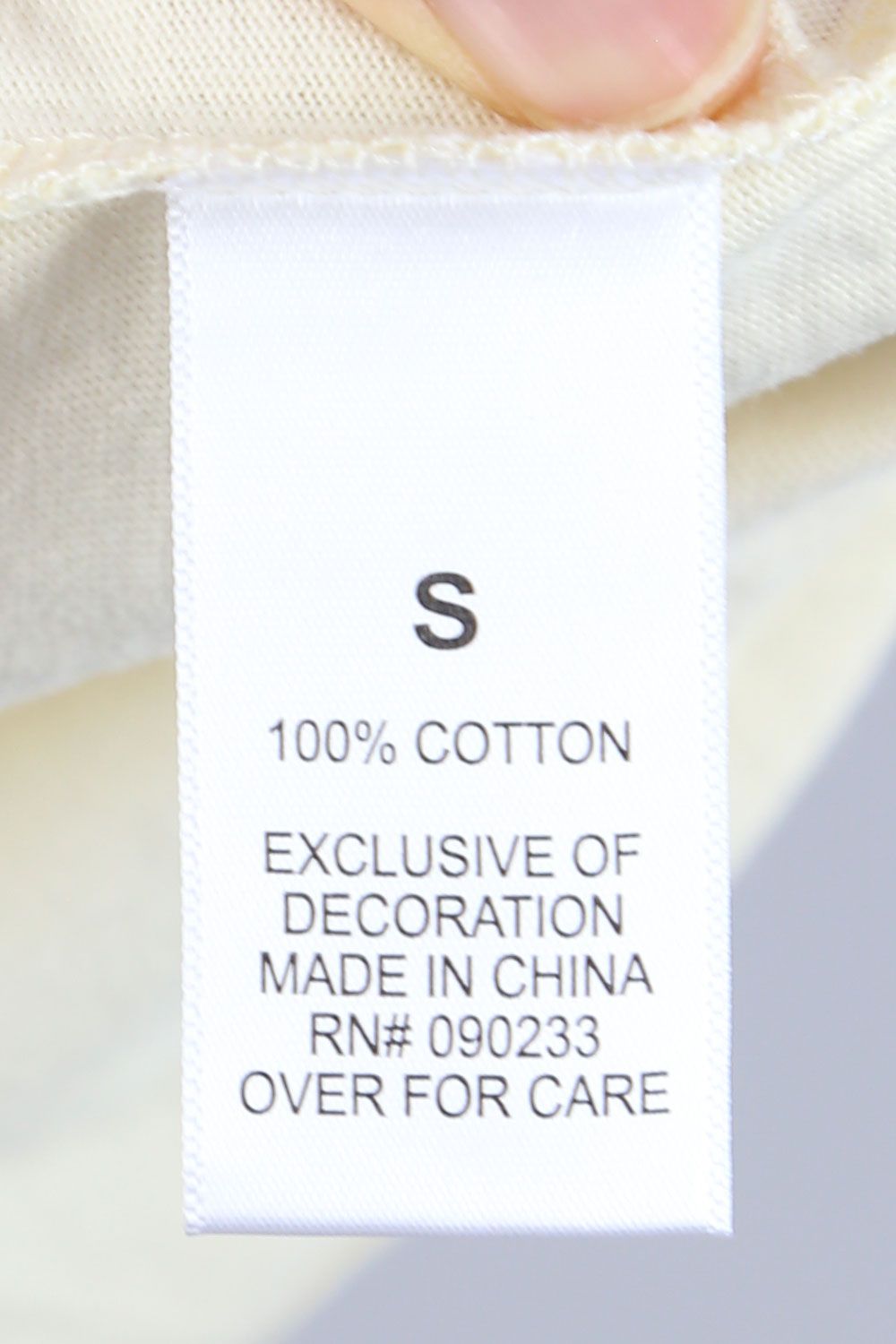 ONE POINT S/S TEE / クリーム