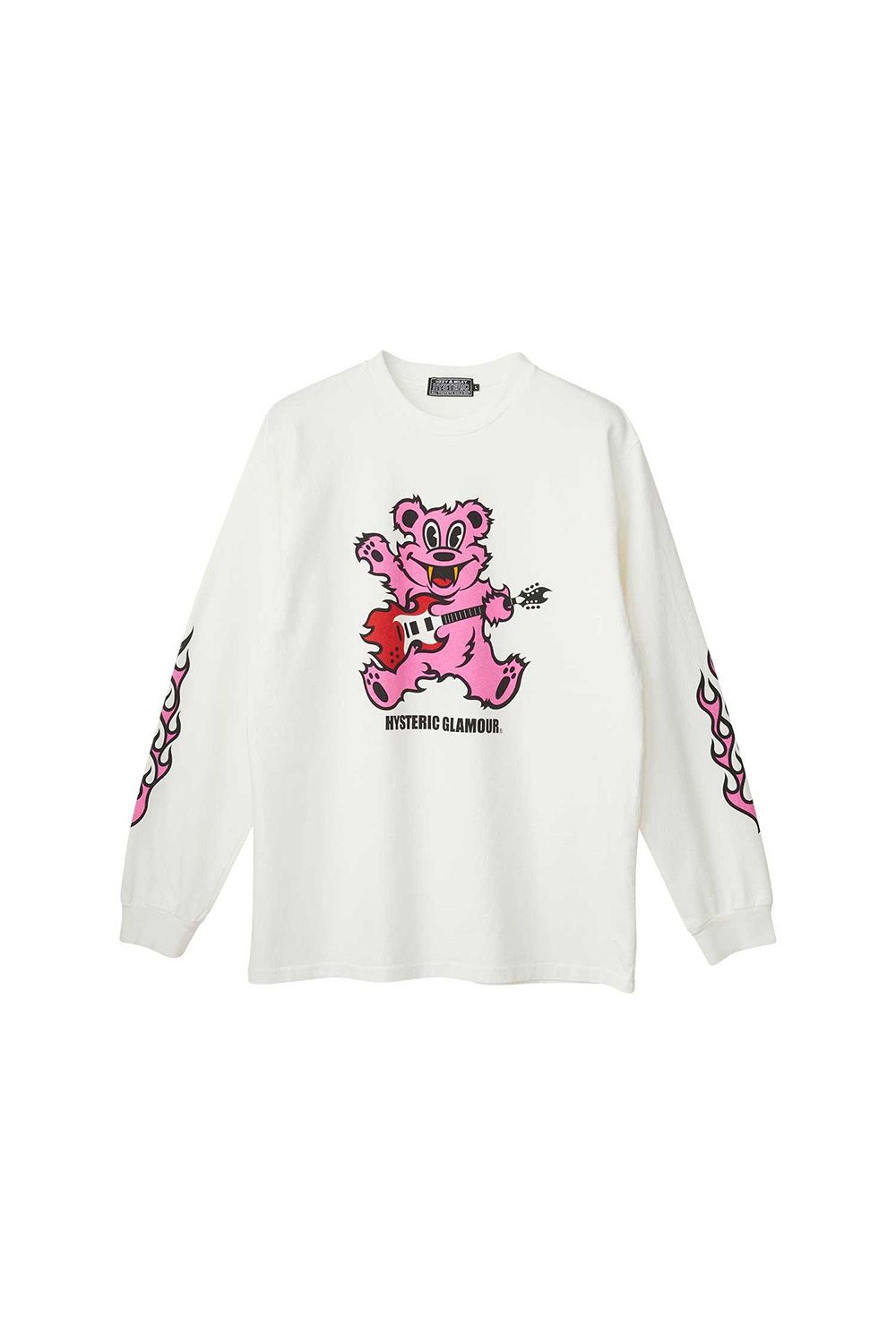 FIRE BEAR GUITAR Tシャツ / ホワイト
