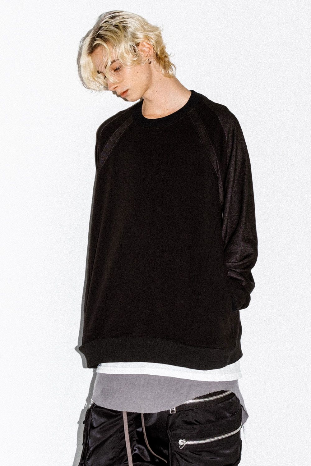 A.F ARTEFACT - Bomber Heat Crew Neck Pullover / ブラック | Tempt