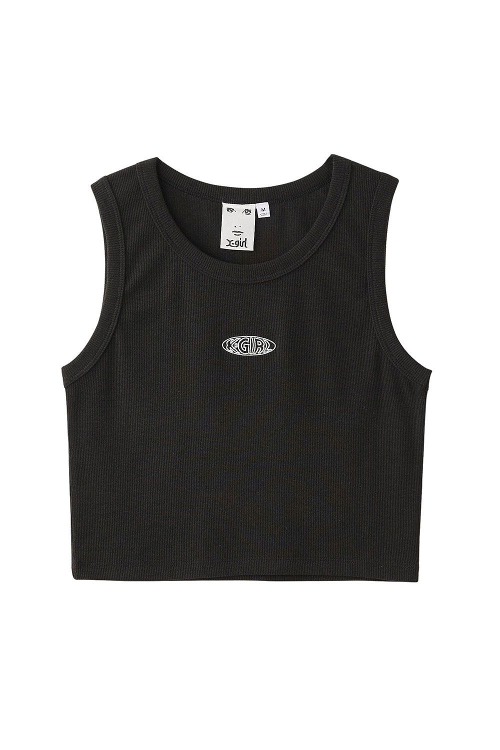 X-girl - OUTLINE OVAL LOGO TANK TOP / マルチ | Tempt X-girl - OUTLINE OVAL LOGO TANK TOP / マルチ | Tempt