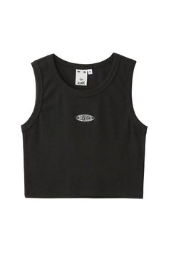 OUTLINE OVAL LOGO TANK TOP / ブラック