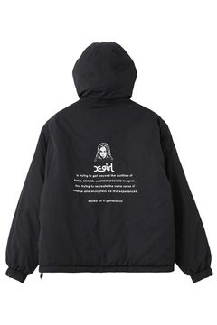FACE EMBROIDERED PATCH REVERSIBLE JACKET / ブラック