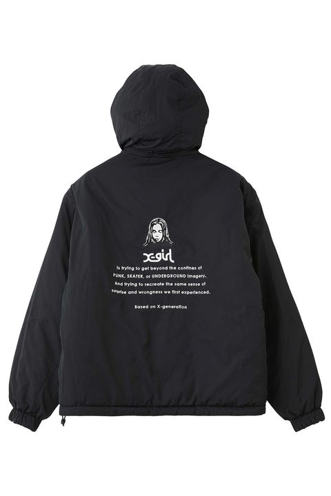 FACE EMBROIDERED PATCH REVERSIBLE JACKET / ブラック