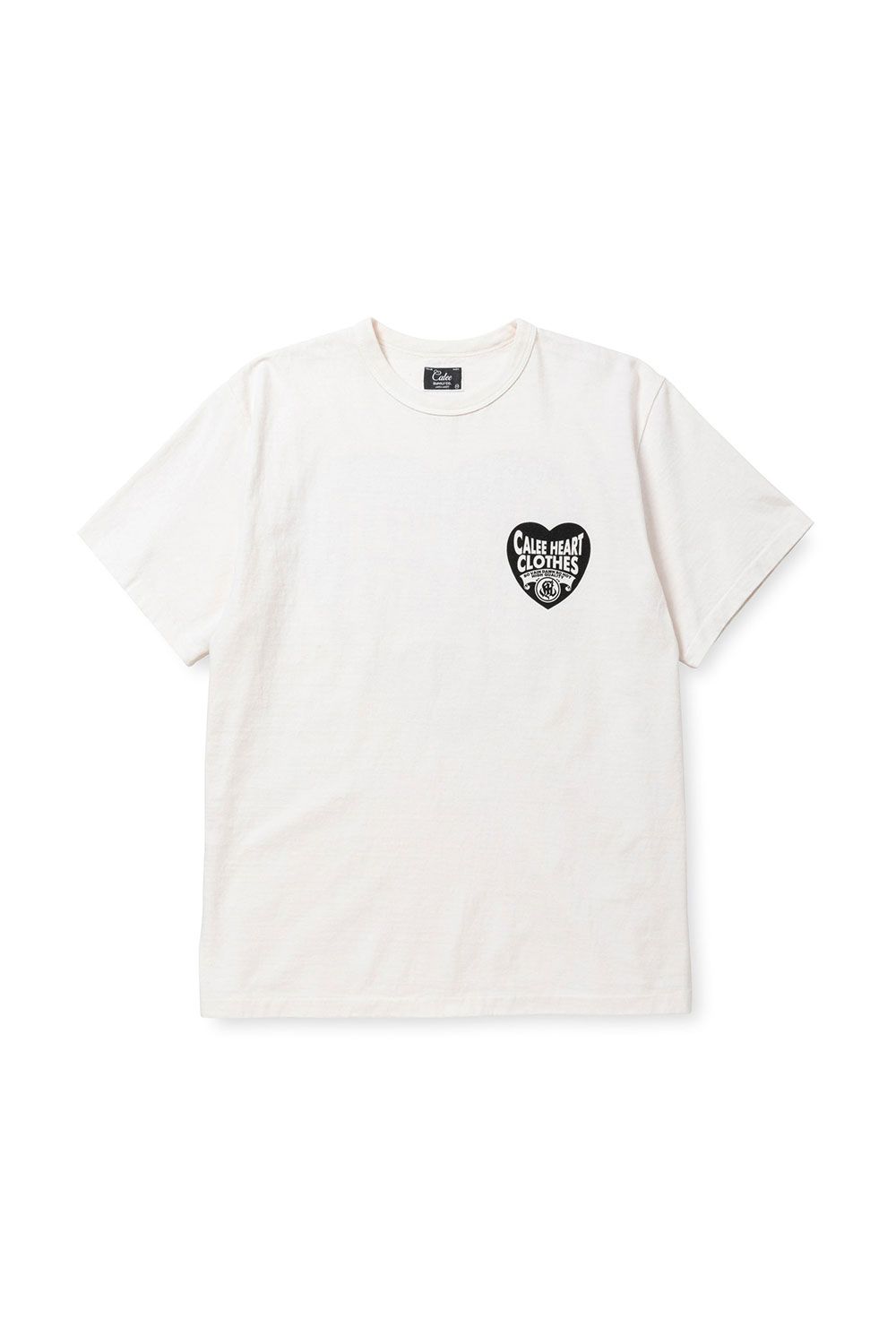 CALEE - BINDER NECK CALEE CLOTHING VINTAGE TEE / ホワイト