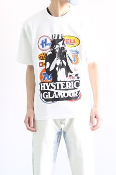 CAR LOGO CAMERA GIRL Tシャツ / ホワイト