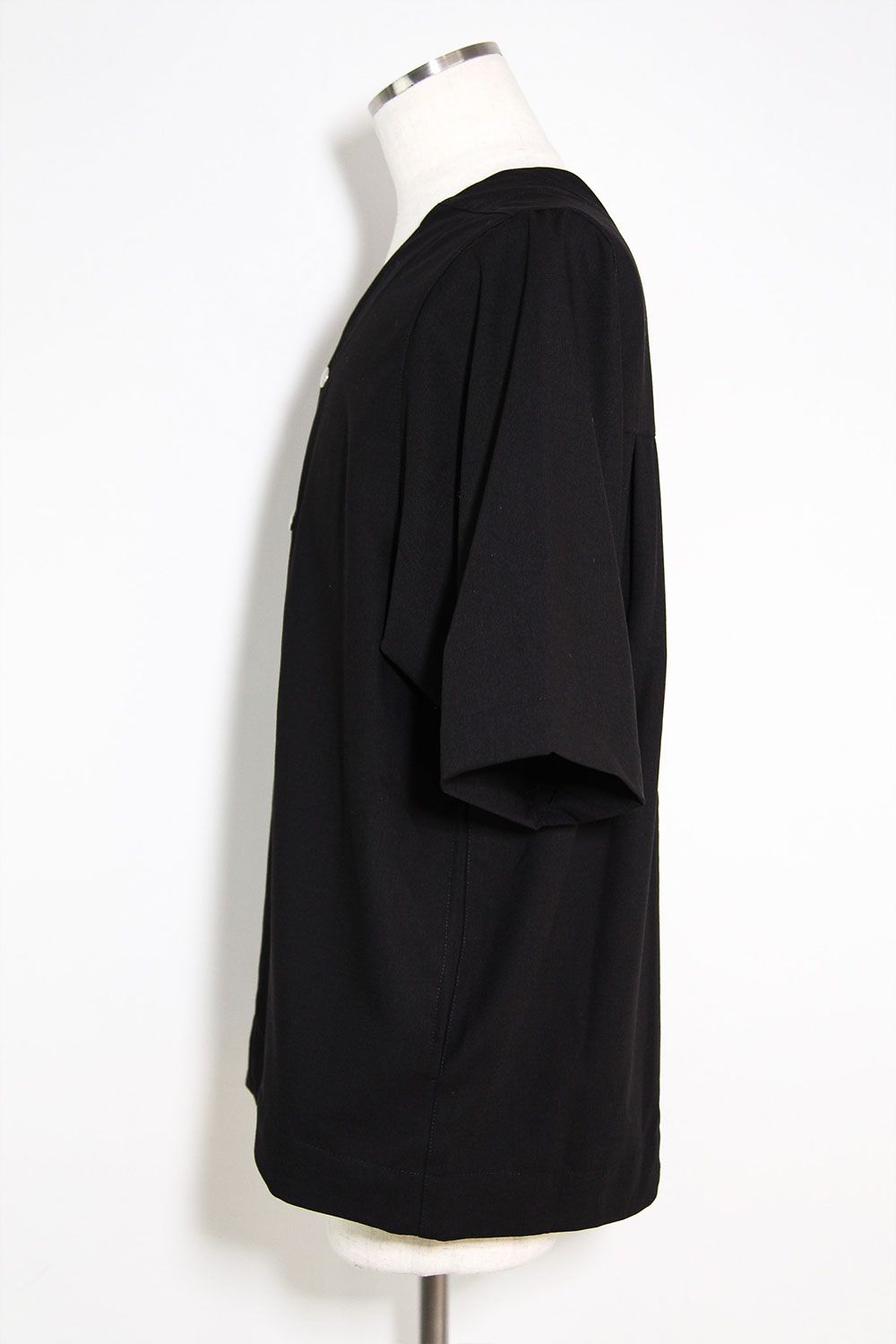 サマーウールベースボールシャツ / Summer Wool Baseball Shirts / ブラック / ag-11017-2