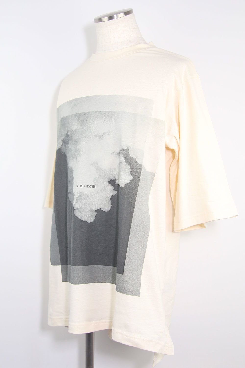 T-SHIRT 123-102 / リラックスフィットクルーネックTee / クリーム