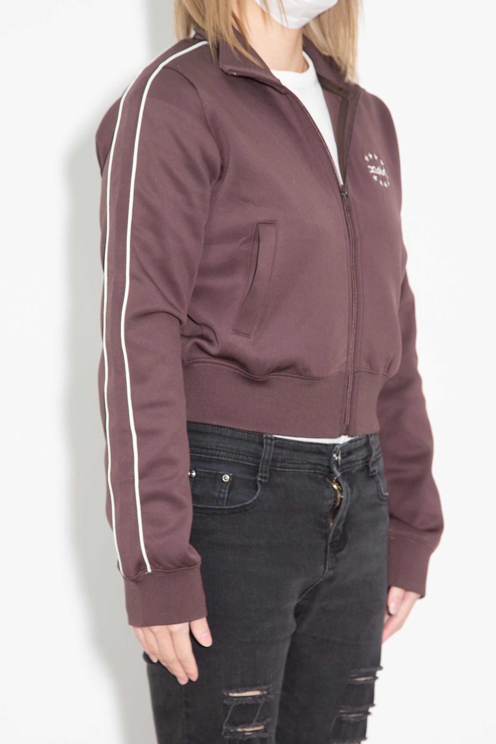 ［ラスト1点 サイズM］STAR AND FACE COMPACT TRACK JACKET / ブラウン