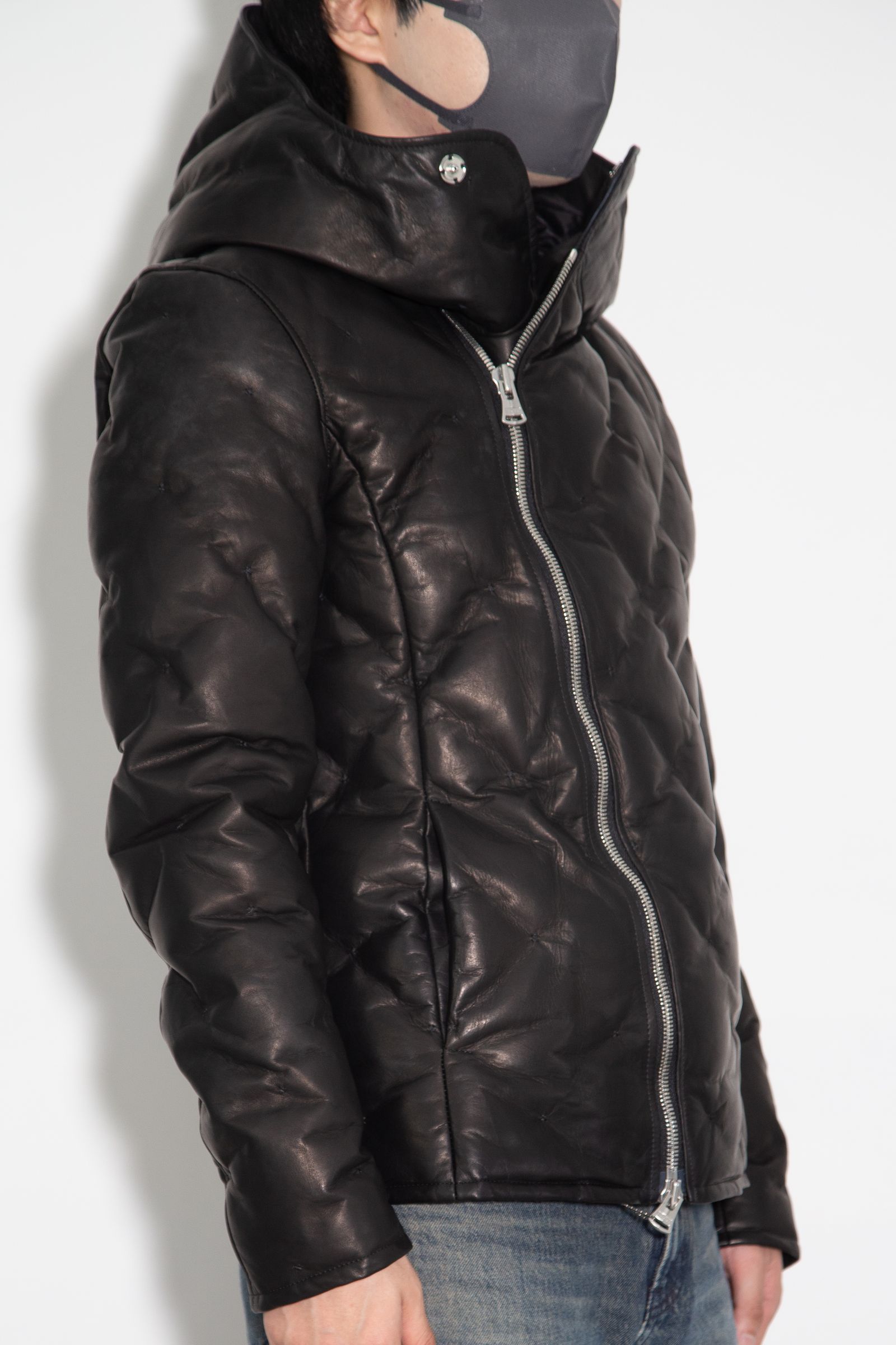 MONOCHROME LUXURY STEER 0.6mm “POLISH WHITE GOOSE DOWN” BLOUSON / ブラック