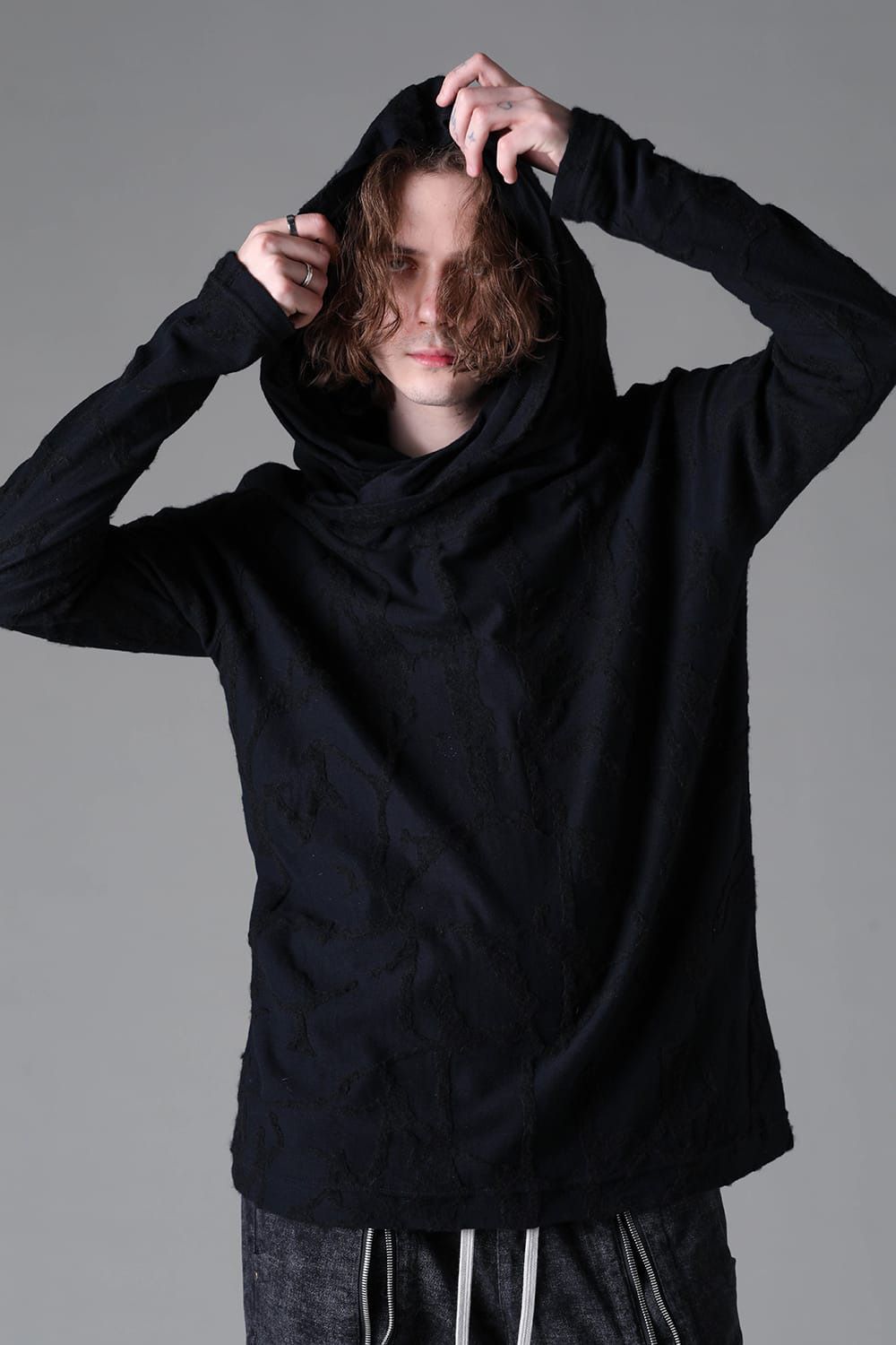 Twisted-Hood Pullover