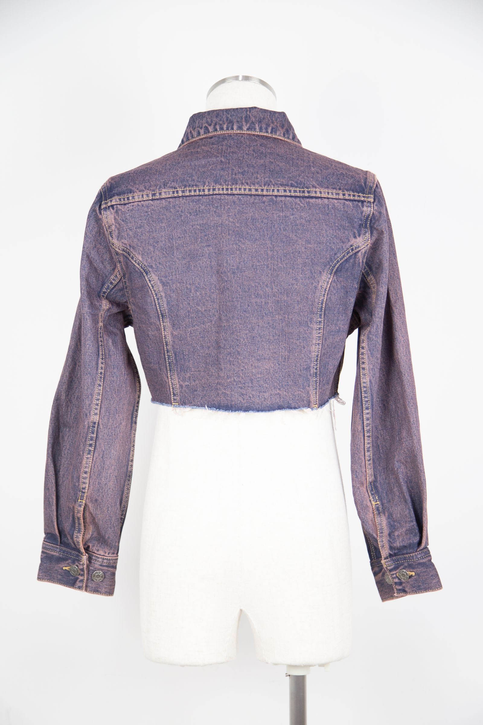 OVERDYED DENIM JACKET / ピンク