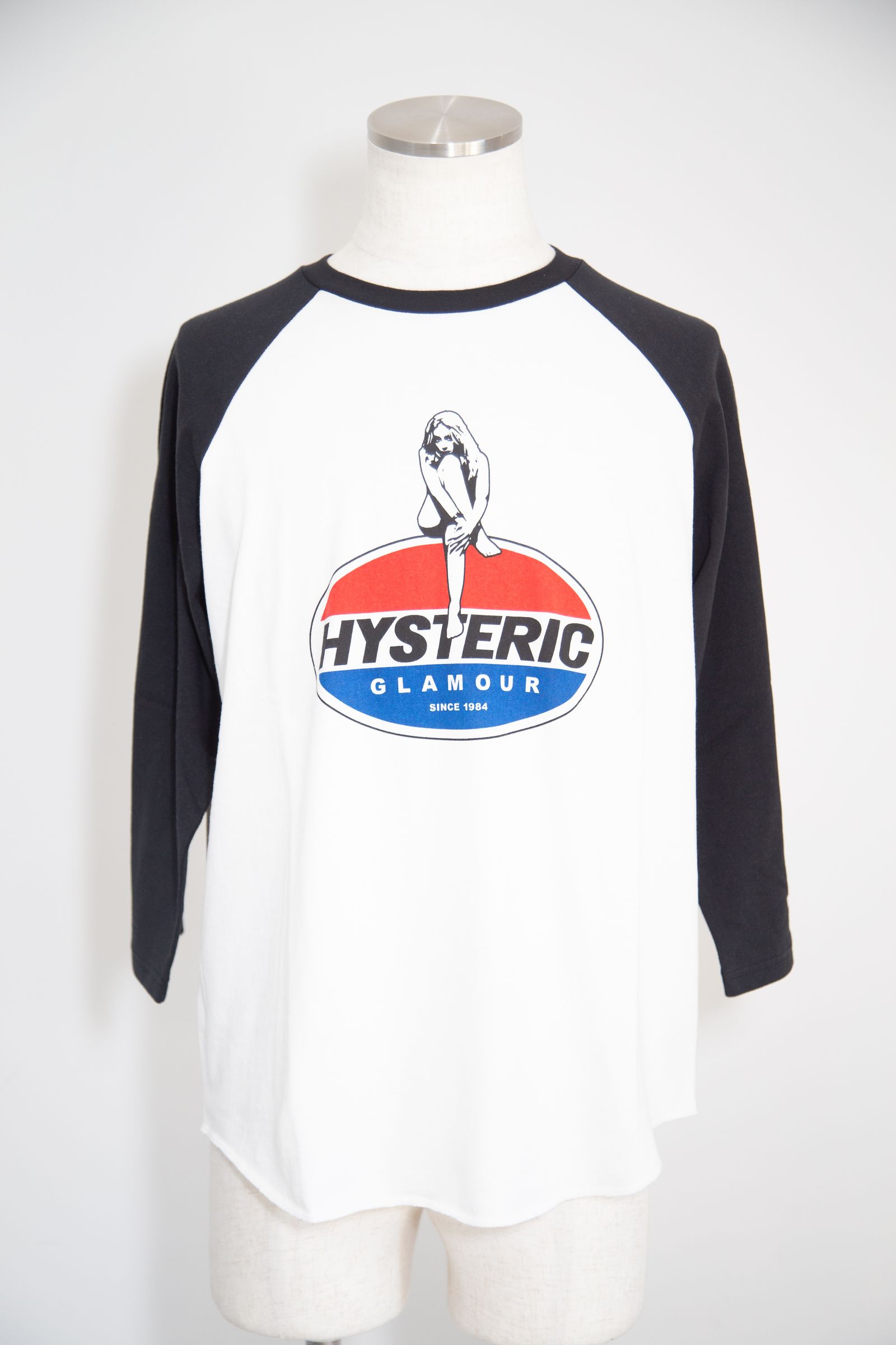 HYSTERIC GLAMOUR - GIRL ON THE TOP 七分袖Tシャツ / ホワイト | Tempt