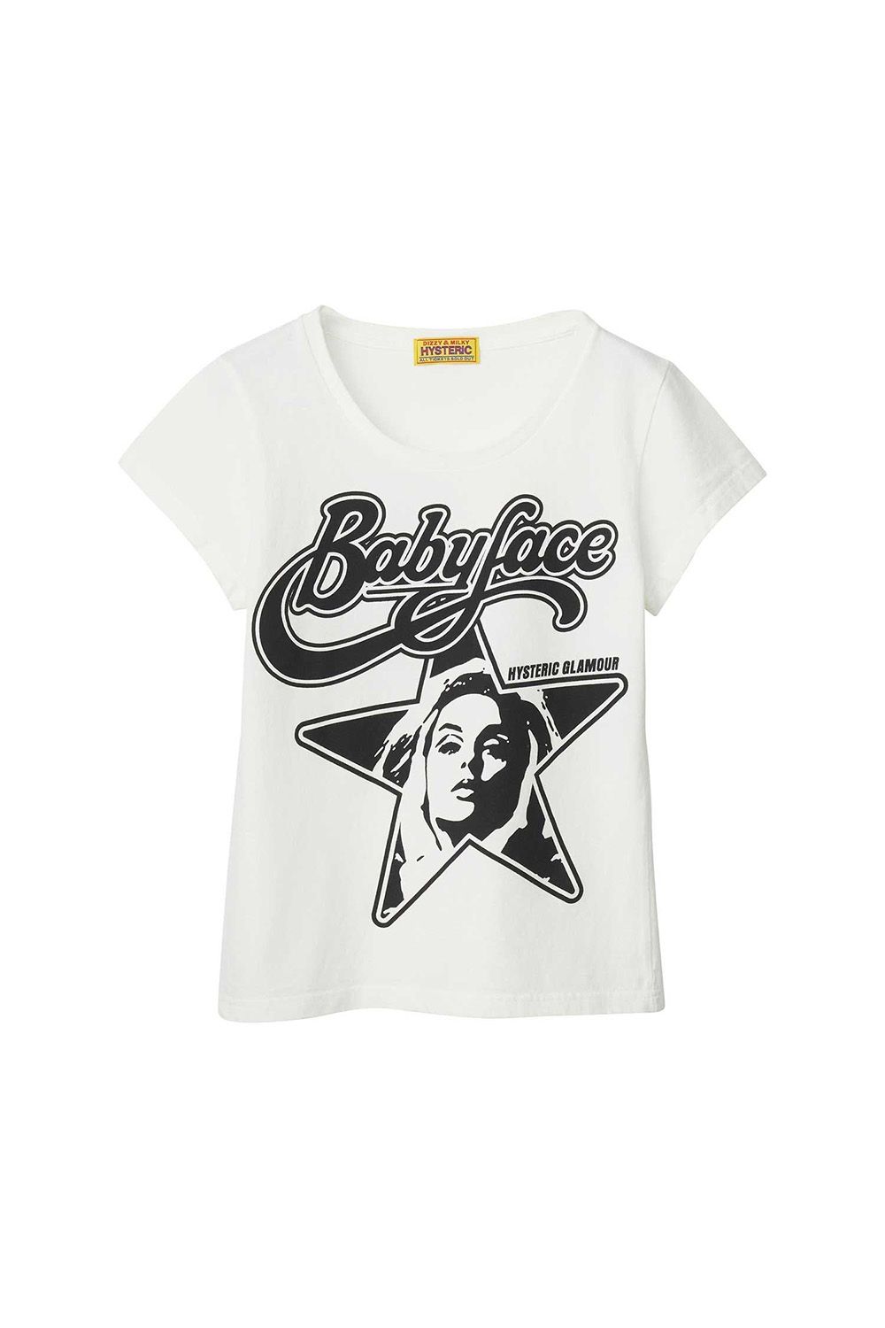 HYSTERIC BABYFACE STAR Tシャツ / ホワイト