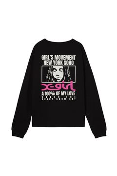 FACE BOX AND MESSAGE L/S TEE / ブラック
