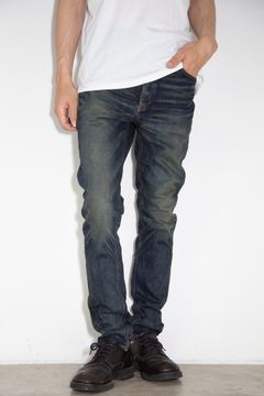 THE DENIM STRETCH SELVEDGE DENIM SEMI-SARROUEL PANTS "DARK.INDIGO" / ダークインディゴ