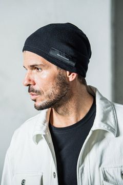 【人気継続商品】 LINEN Knit cap / ブラック