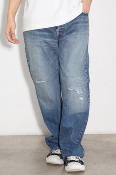 AAR加工 ストレートデニムパンツ / ダークインディゴ