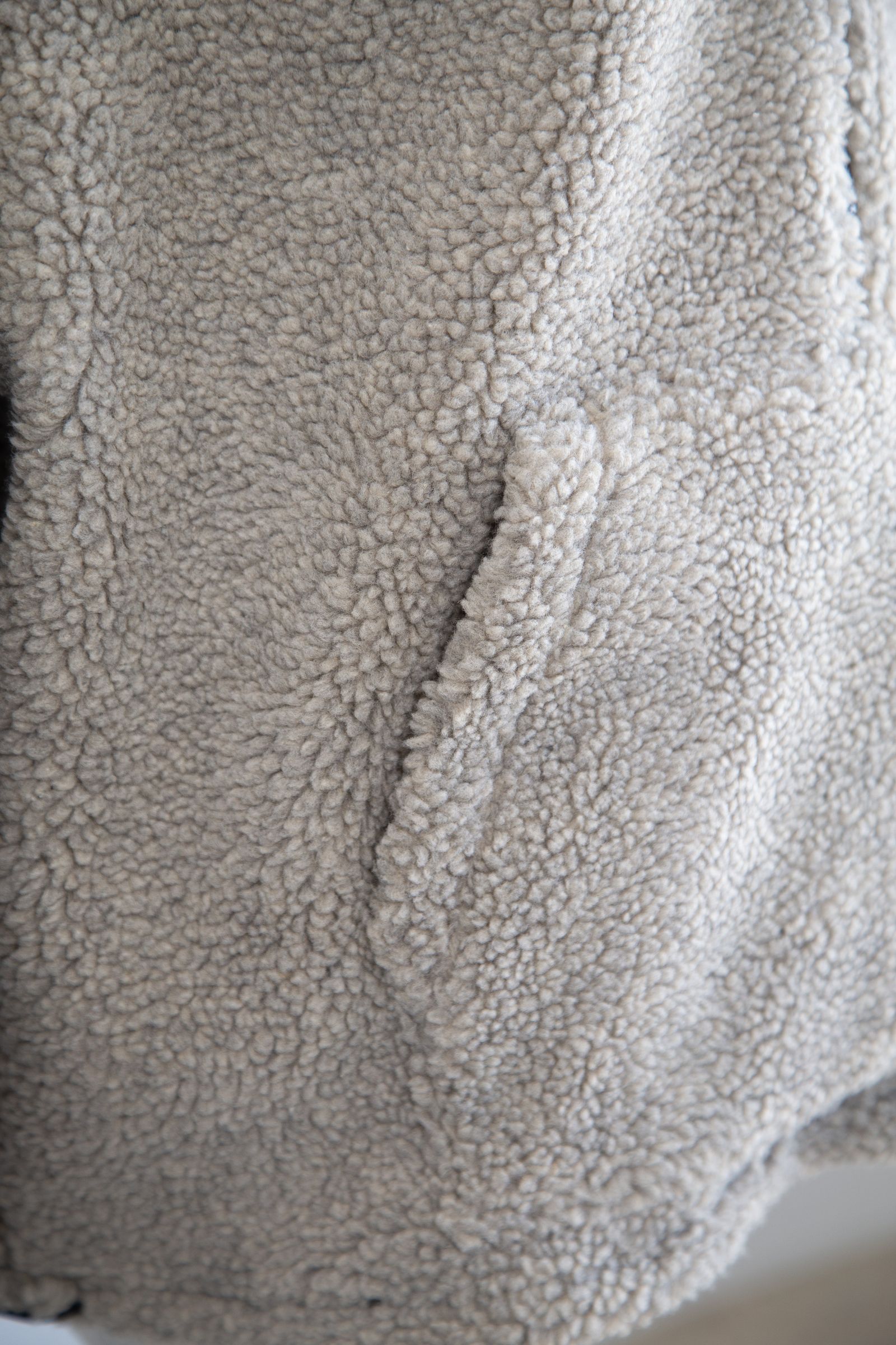 22FW FLEECE HALF ZIP HOODIE JACKET / ダークオートミール