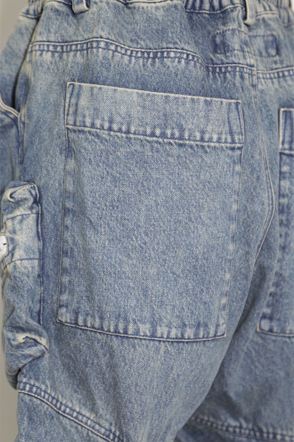 デニム"モンスタータック"フレアバギーパンツ / Denim Tuck Flare Baggy Pants / インディゴ / ag-10031-1