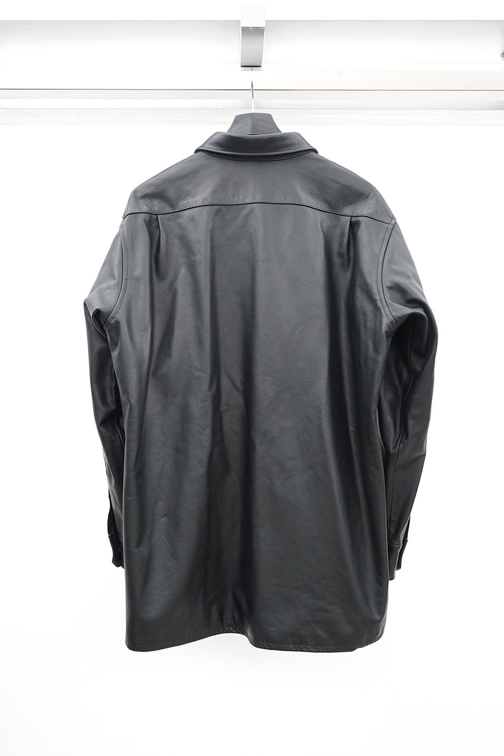 Leather Shirt Jacket / ブラック