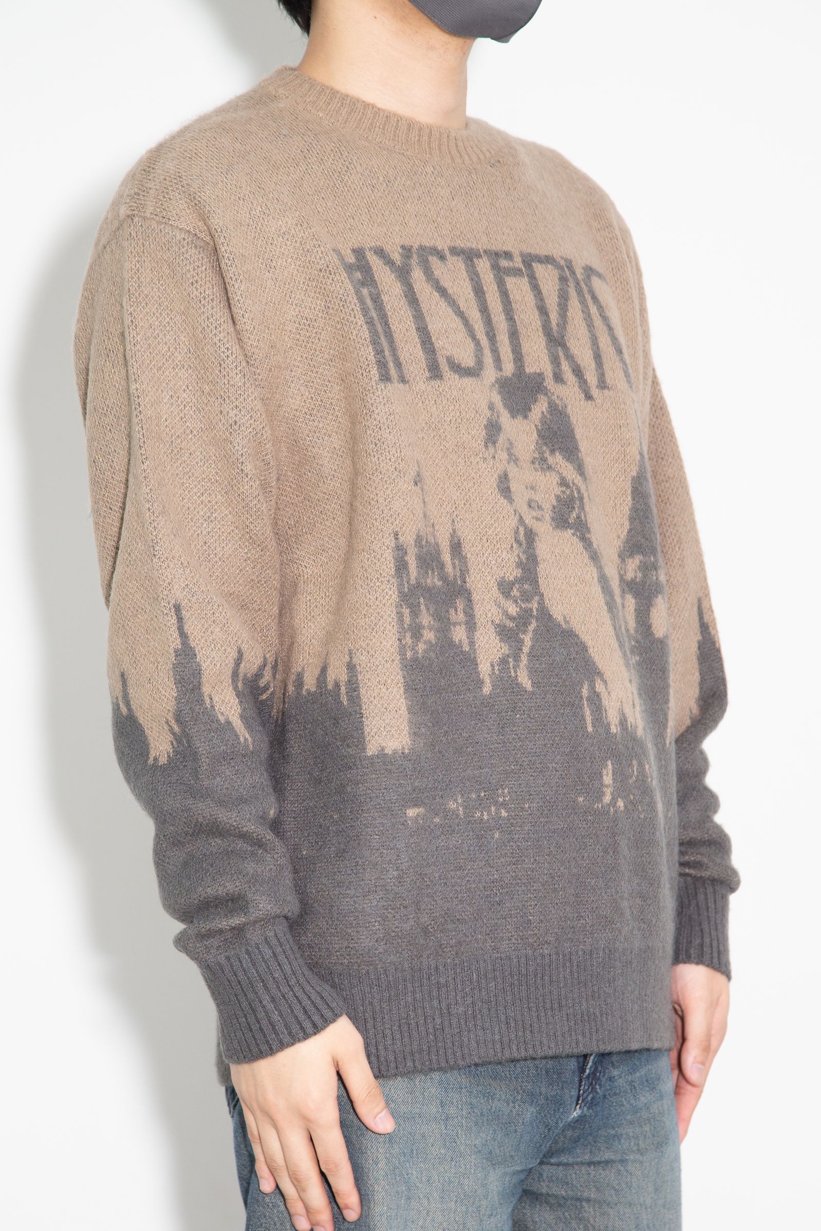 LONDON CALLINGジャカード セーター / ベージュ