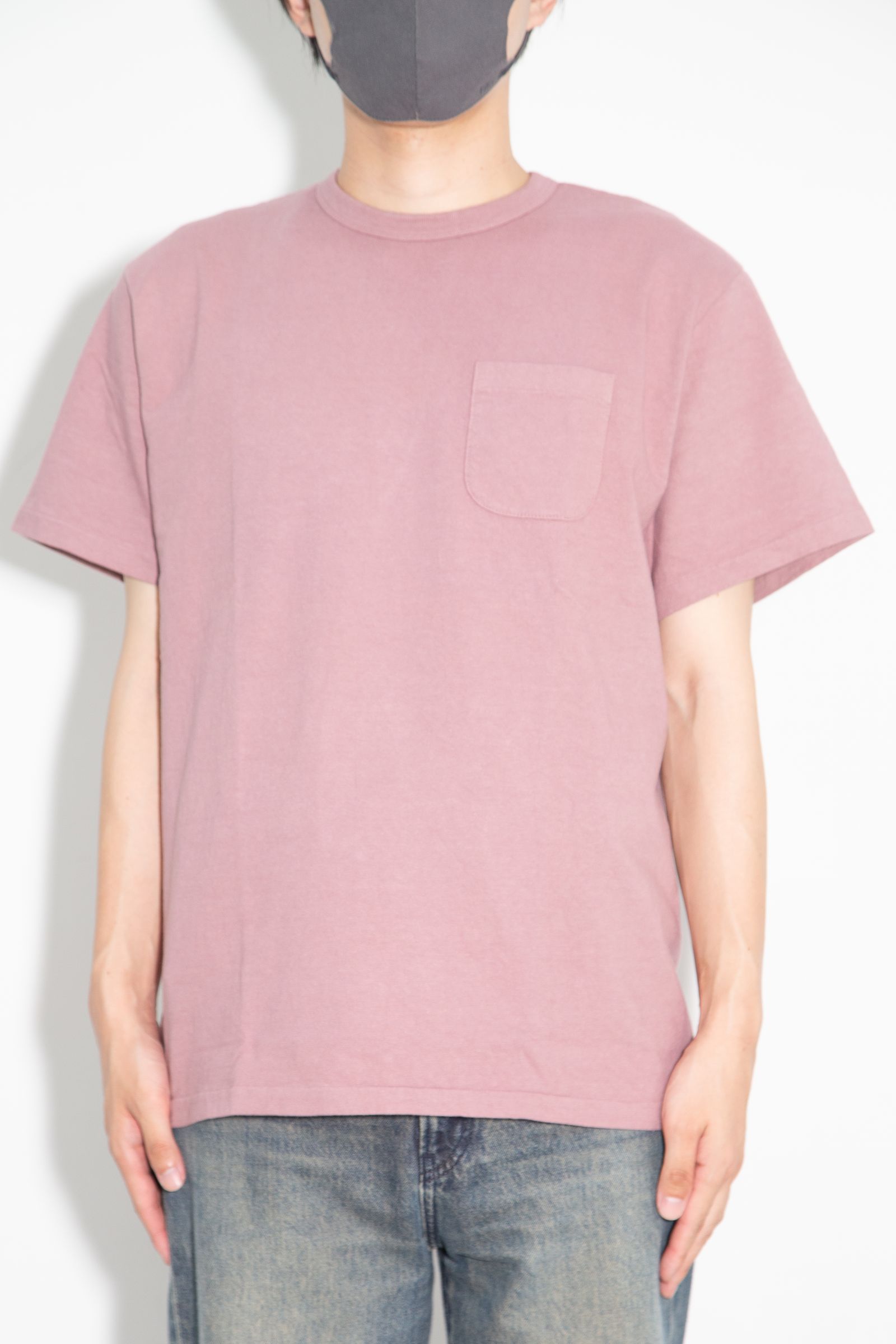 GARMENT DYE GIRLS LOGO POCKET TEE ＜NATURALLY PAINT DESIGN＞ / パープル