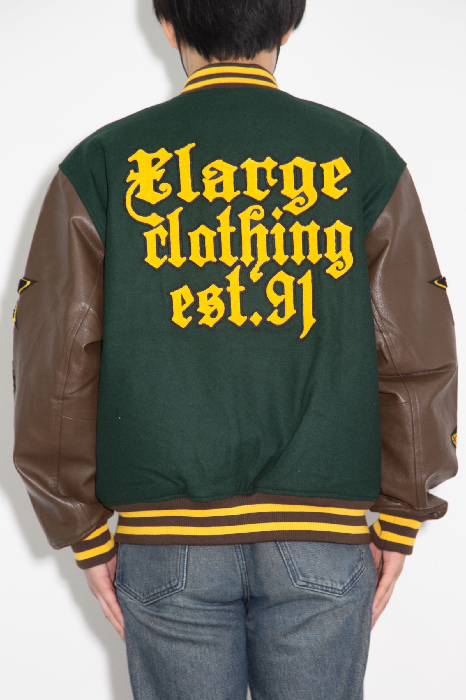 ［ラスト1点 サイズL］VARSITY JACKET / グリーン