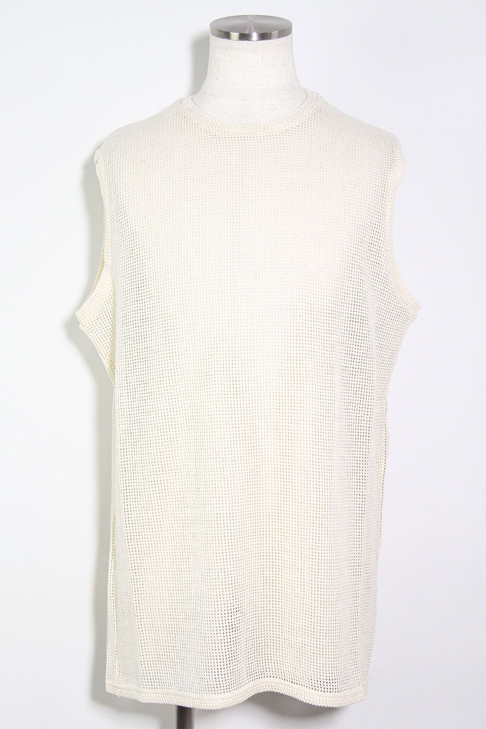 メッシュニットタンクトップ / Mesh Knit Tank Top / アイボリー / ag-11100