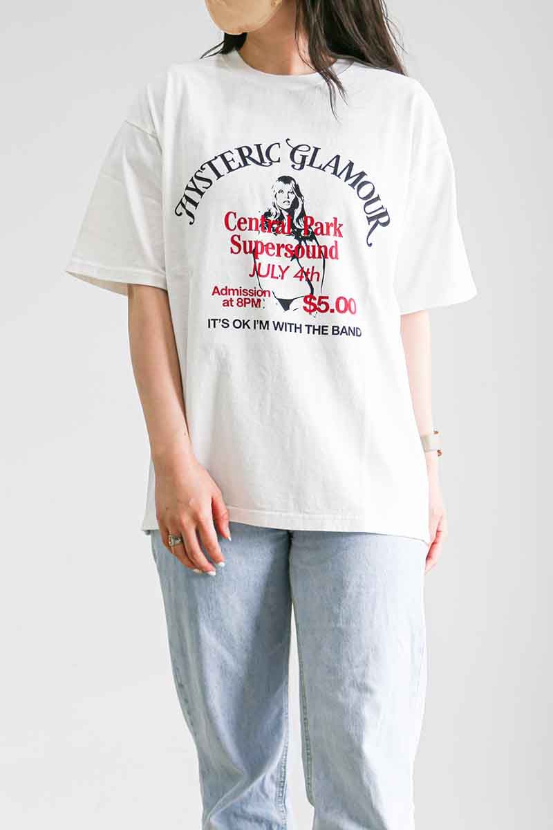 HYSTERIC GLAMOUR - SUPERSOUND オーバーサイズTシャツ / ホワイト | Tempt