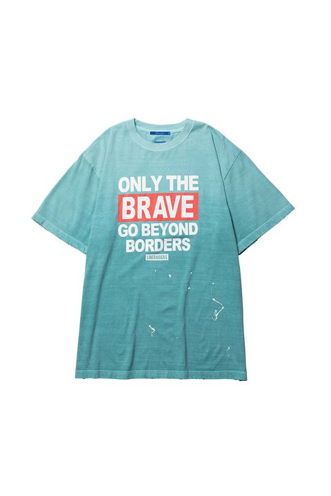 ［ラスト1点 サイズL］FADED BRAVE TEE / グリーン