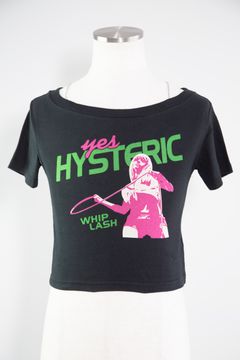 WHIP LASH ショート丈Tシャツ / ブラック