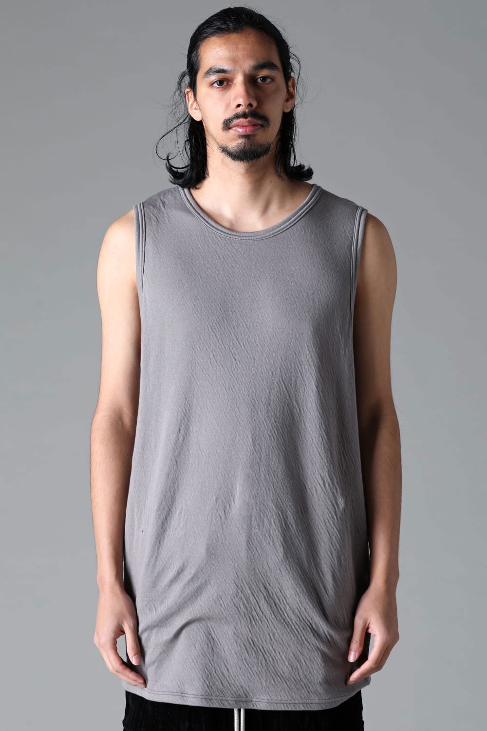 Double Gauze Long Tank Top / アイボリー