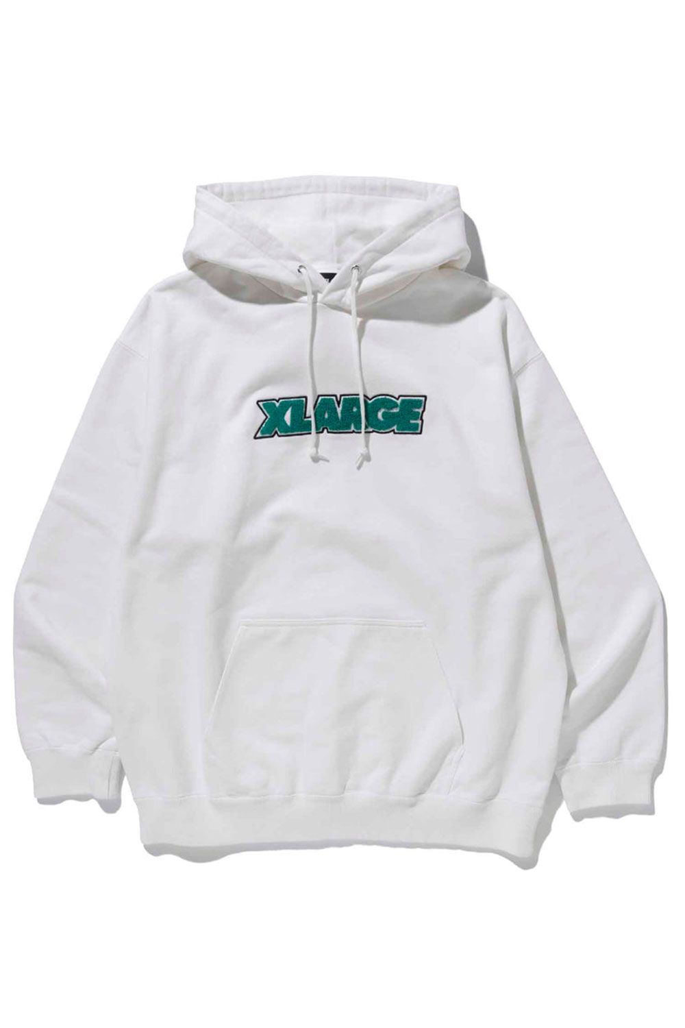 XLARGE - TWO TONE STANDARD LOGO PULLOVER HOODED SWEAT / ホワイト
