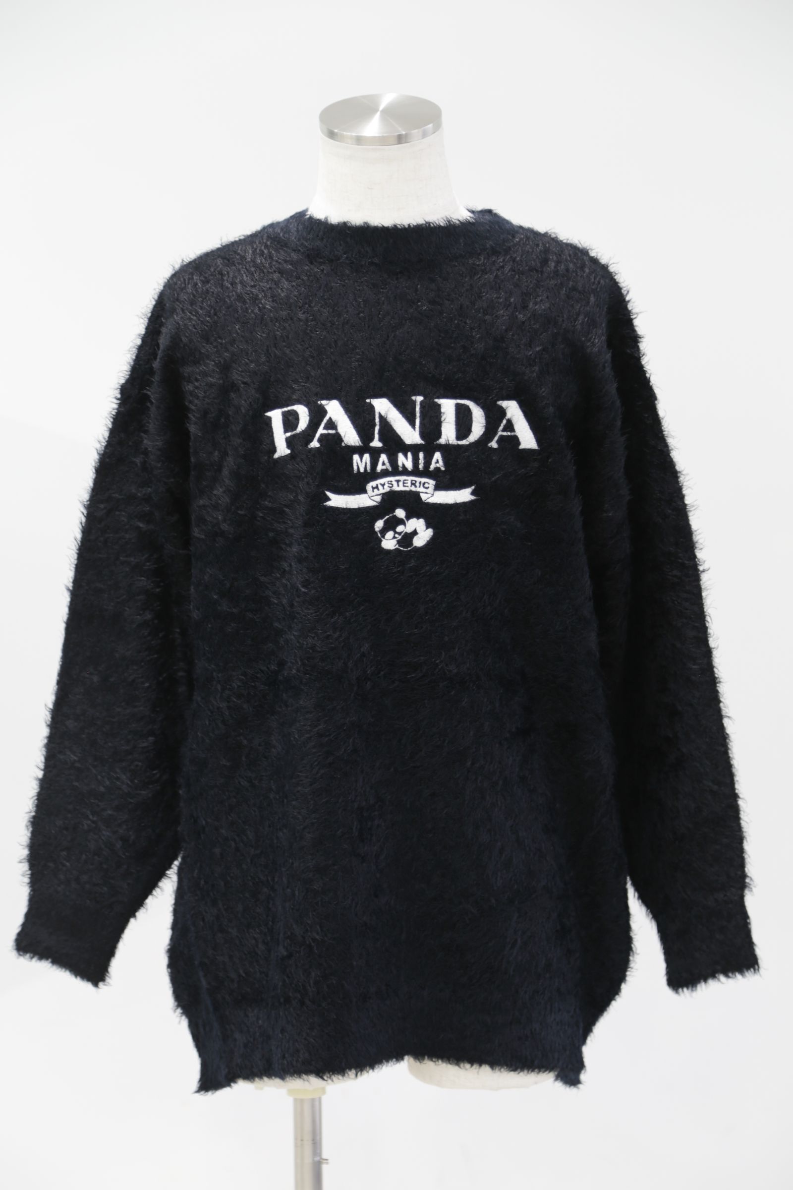 HYSTERIC GLAMOUR - PANDA MANIA刺繍 セーター / ブラック | Tempt