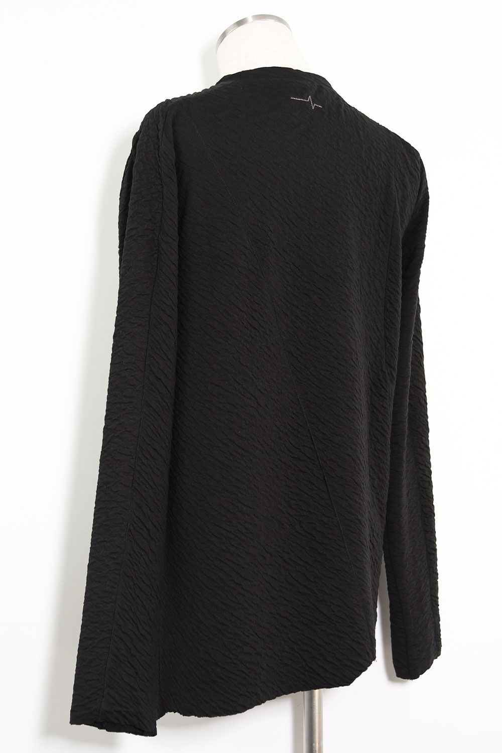 LONG SLEEVE T-SHIRT 223-301 / シボ加工ロングスリーブTee / ブラック