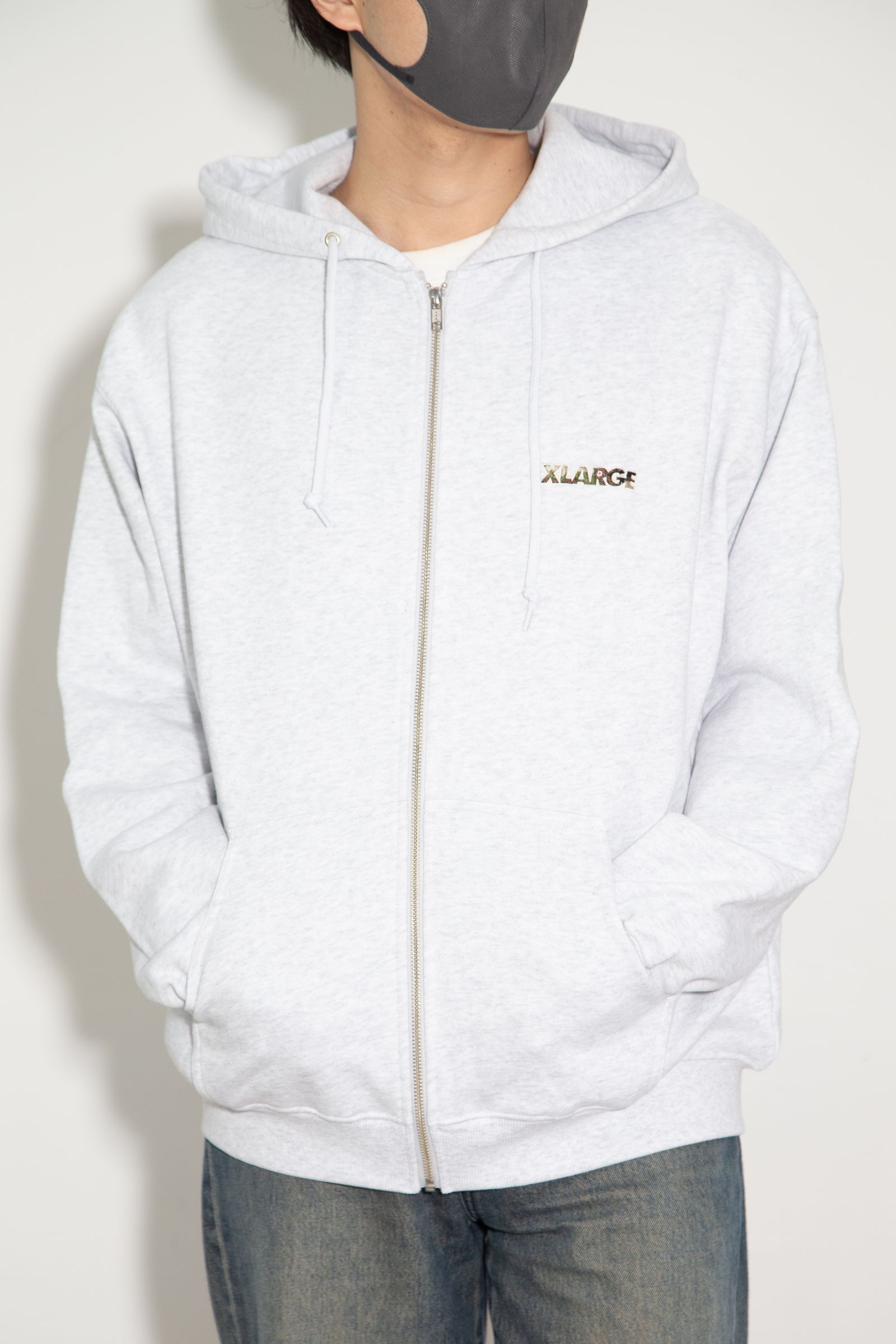 OG BOX ZIP UP HOODIE / アッシュ