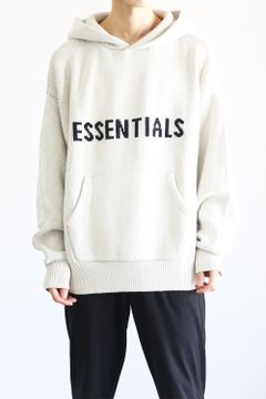 essentials front logo hoodie
