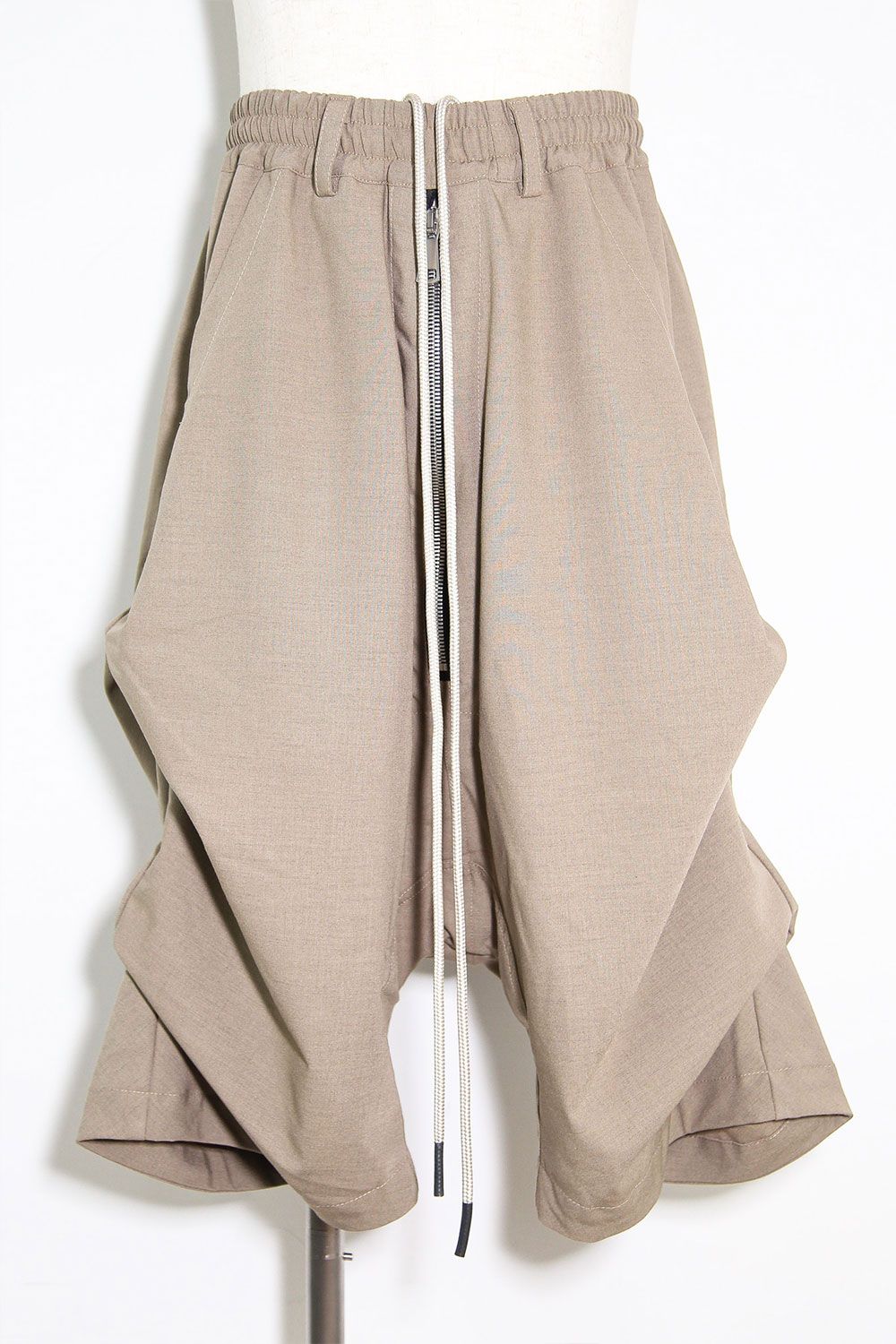 サマーウールタックショーツ / Summer Wool Tuck Shorts / ライトベージュ / ag-11020-2