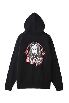 FACE AND STARS SWEAT HOODIE / ブラック