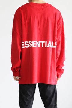 BACK LOGO L/S TEE / レッド