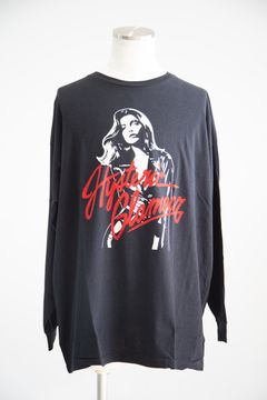 LEATHER WOMAN オーバーサイズTシャツ / ブラック