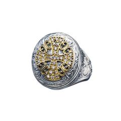 Cross Oval Ring（Diamond） / GR108